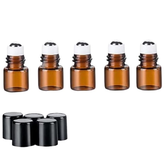 Free/w/purchase perfume Essential‎ Oil Glass Roller Bottle mini Refillable 1ct - Picture 2 of 6
